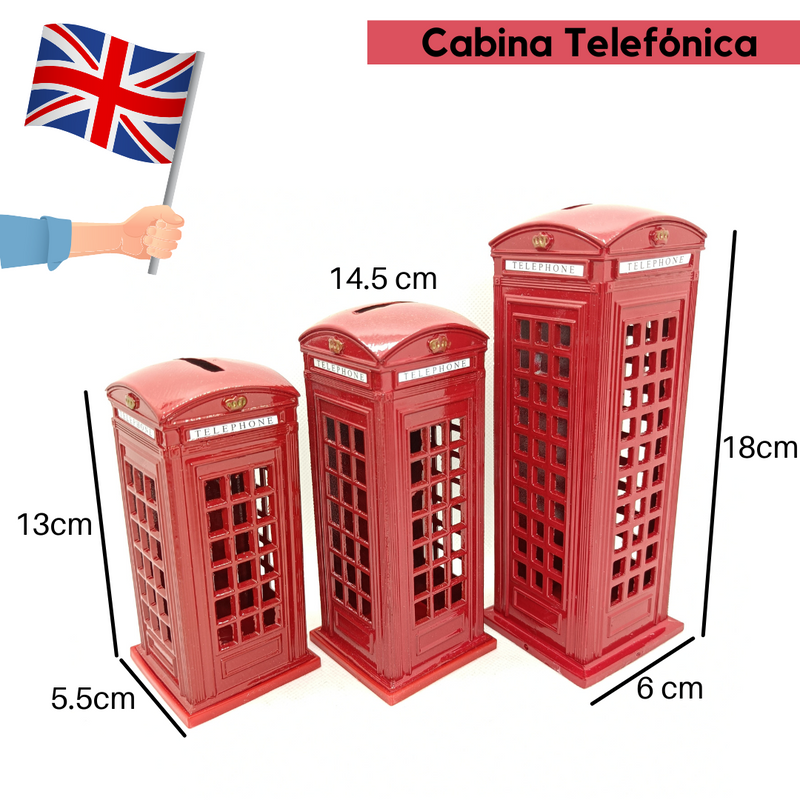 Cabina telefónica (alcancía)